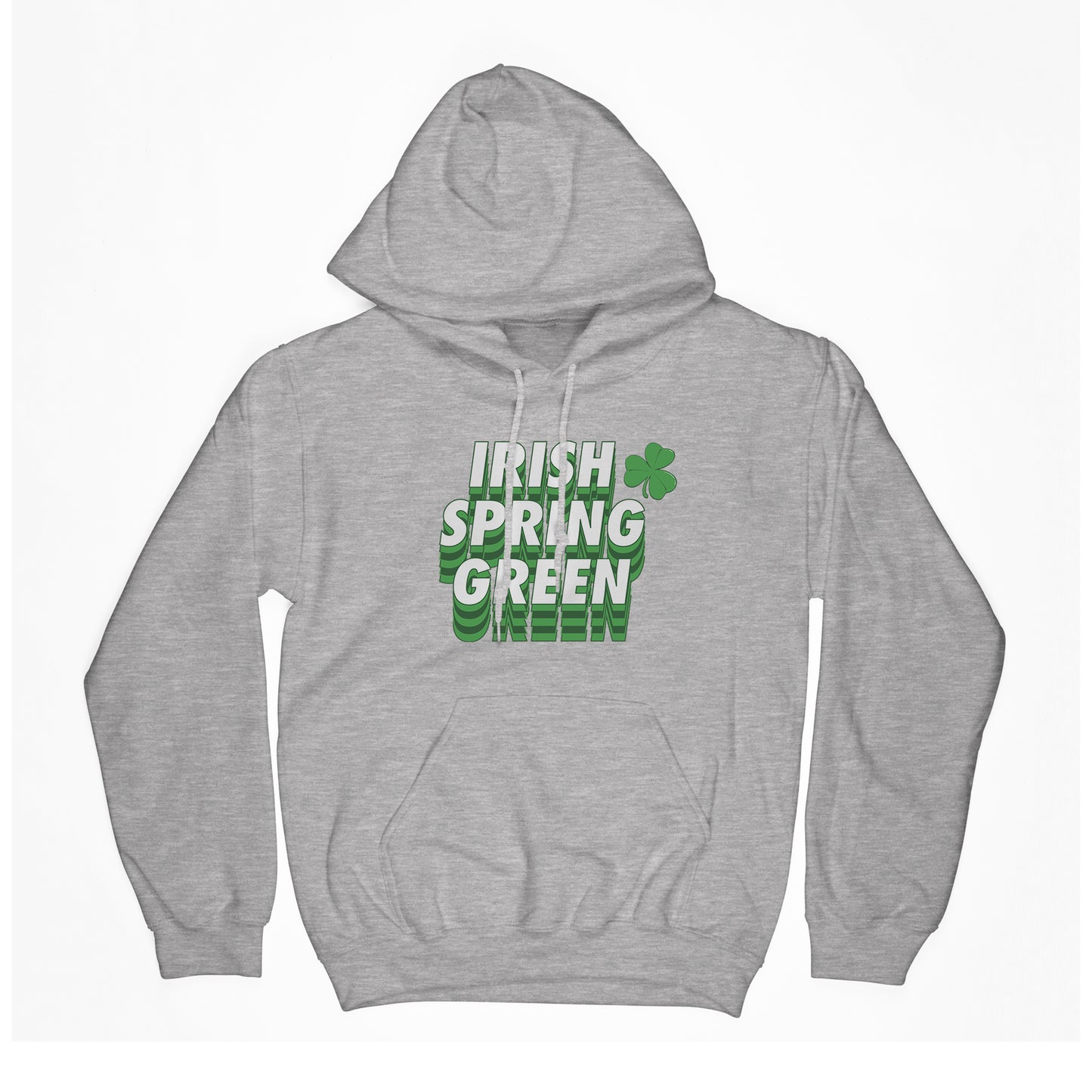 Irish Spring Green Hoodie (Sports Grey)